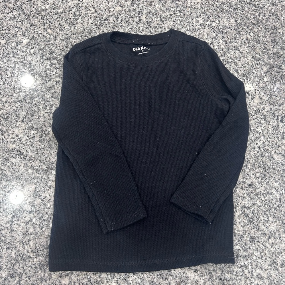 Old Navy Kids Black Long Sleeve Shirt